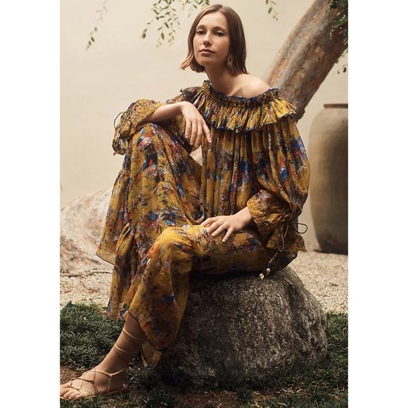 Payal Jain | Nitya Off-The-Shoulder Maxi Dress | NWT - Picture 1 of 7